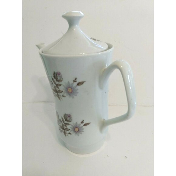 Vintage Bavarian Porcelan Tea Pot H.Waldenberg Hand Painted 8 1/2" Tall - Picture 3 of 12